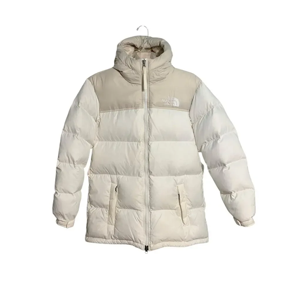 The North Face Nuptse Mid 700-Down Insulated Hooded Jacket Womens XS NO BELT - Picture 2 of 9